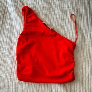 Mango one shoulder top